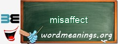WordMeaning blackboard for misaffect